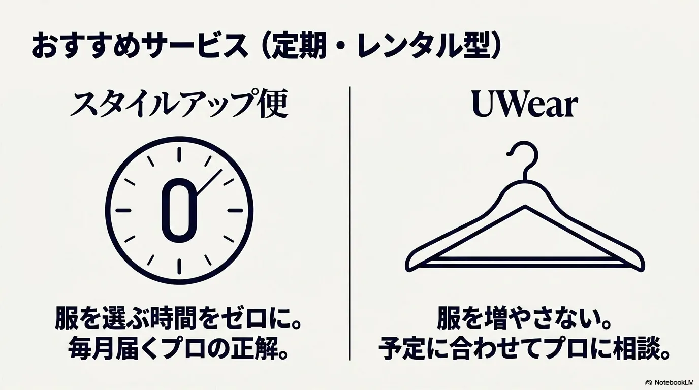スタイルアップ便とUWearの特徴一覧