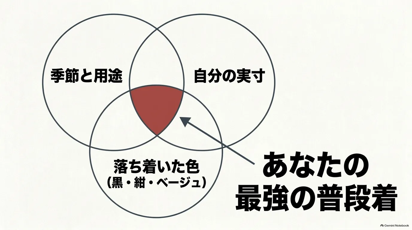 DANTONは季節と用途・自分の実寸・落ち着いたカラーを組み合わせて選ぶのがポイント